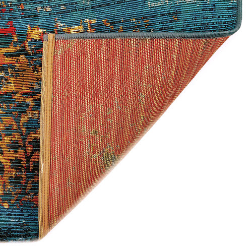 Lark Manor Kowalczyk Flatweave Blue Indoor/Outdoor Rug & Reviews Wayfair